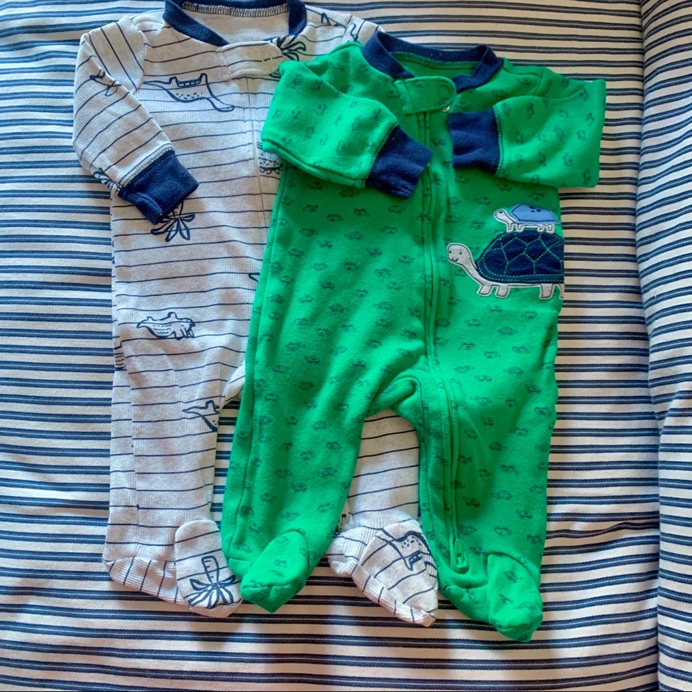 Two Carter’s Sleep & Play Outfits